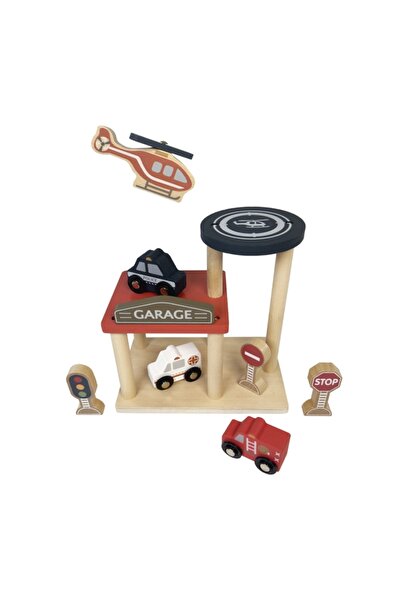 Egmont Toys Garaj din lemn cu mașini