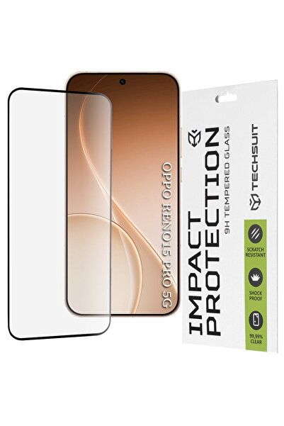 Techsuit Folie pentru Oppo Reno15 Pro - 111D Full Cover / Sticlă cu adeziv in...