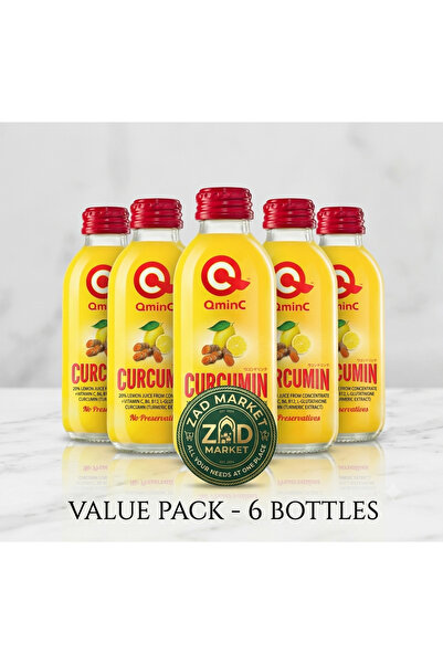 QminC Kumon S-C Turmeric Lemon Drink - Value Pack (6 Bottles) - Boost Immunit...