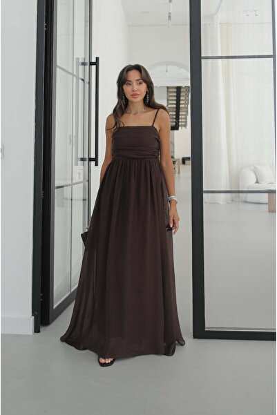 Havoş Brown Willy Strap Dress