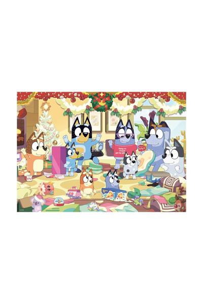 RAVENSBURGER Puzzle gigant de podea Bluey Crăciun cu Bluey 24 piese (03171)