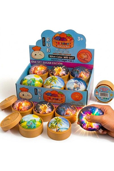 hey Jucărie Squishy Gălușcă 9 cm, în cutie de plastic, Antistres, Model Creat...