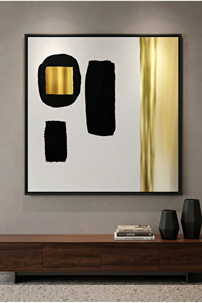Jasmine Art Modern Minimalist Gold Islamic Wall Art | Framed Canvas Print wit...