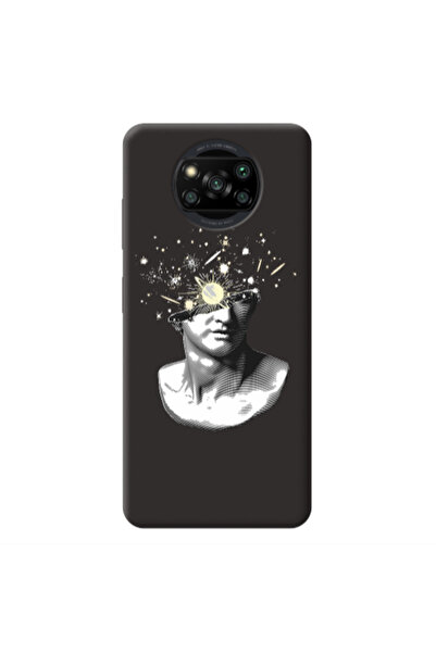 Other Xiaomi Poco X3 /X3 Pro Space Statue Black Colored Silicone TPU Θήκη