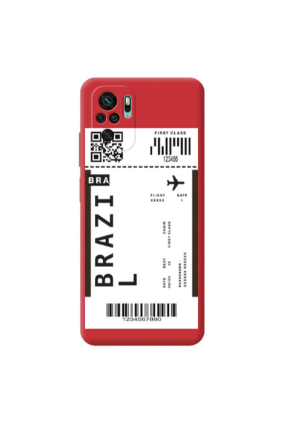 Other Xiaomi Redmi Note 10S Brazil BRA Red Colored Silicone TPU Θήκη
