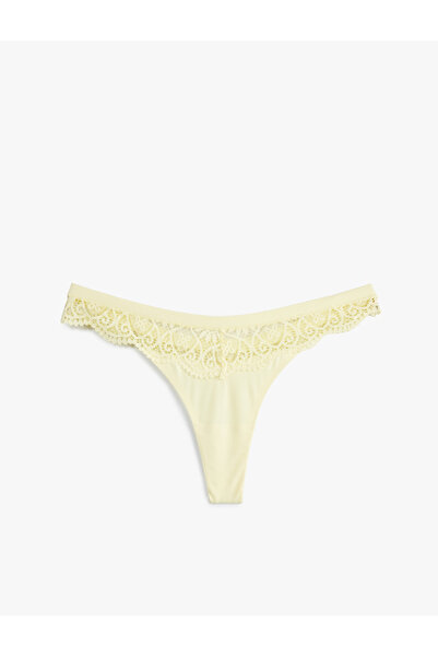 Koton Rahat Kalıp Dantelli String Külot