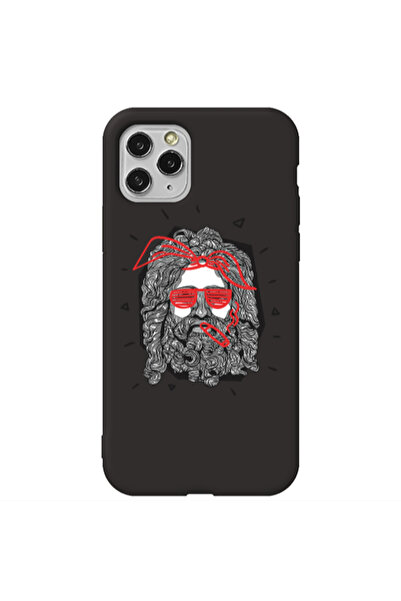 Other Apple iPhone 11 Pro Max Cool glasses Black Colored Silicone TPU Θήκη