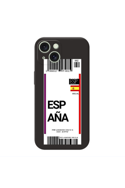 Other Apple iPhone 15 Espana Arrival Black Colored Silicone TPU Θήκη