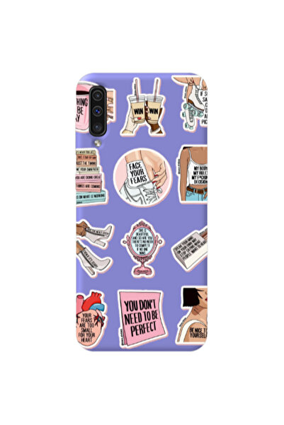 Other Samsung A70 Everything will be okay Purple Colored Silicone TPU Θήκη