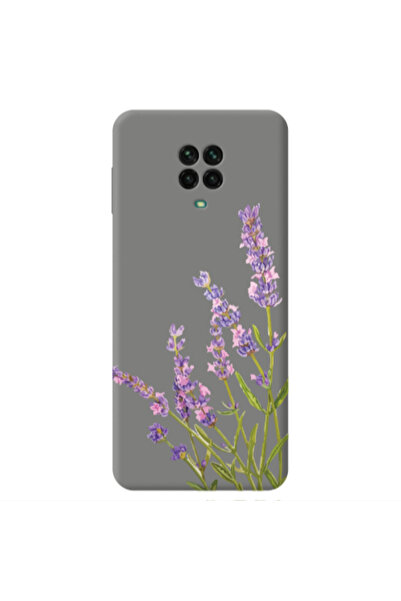 Other Xiaomi Redmi Note 9 Pro Flowers 8 Grey Colored Silicone TPU Θήκη