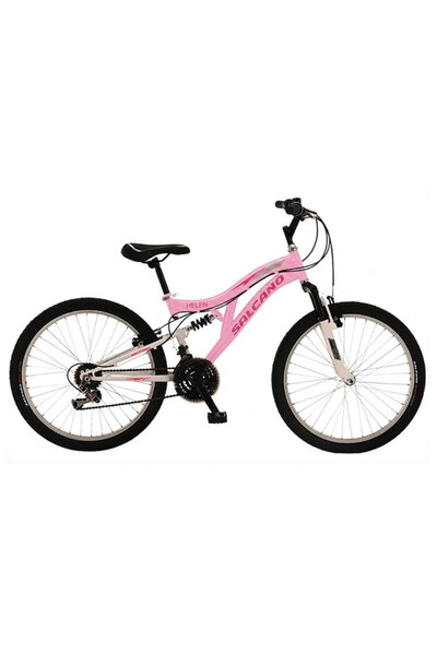 Salcano HELEN V 24 JANT BİSİKLET / PEMBE - KOYU PEMBE - BEYAZ