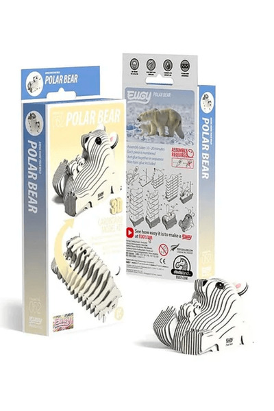 Eugy Polar Bear 3D Puzzle Arctic Explorer Animal Craft