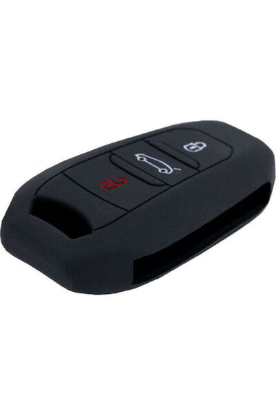 OEM Car Key Cover Case made of with 3 Buttons for Peugeot in Black Color