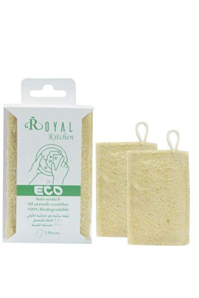 Royal 100% Natural Loofah Kitchen Scrubber 2pcs | Eco-Friendly Scrubbers for ...