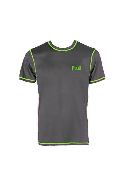 EVERLAST Αθλητικό κοντομάνικο μπλουζάκι Φλούο SL Γκρι (EVR9624 GRY)
