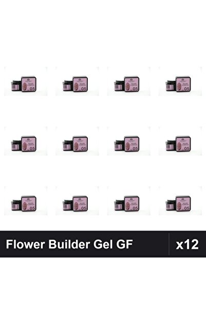 global fashion Set 12 Flower Builder Gel 8ml Nr.05 Constructie Unghii UV
