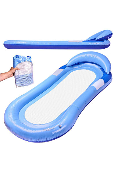 varioshop Saltea gonflabilă pentru piscină VarioShop ® cu suport pentru cap ș...
