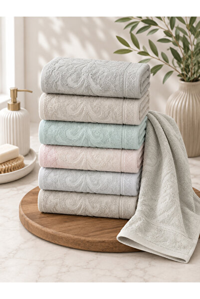 AKN EVRA | 6'lı Microcotton El Havlusu Seti 30x50 cm