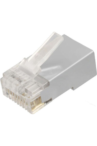 POWERTECH Βύσμα RJ-45 αρσενικό Cat 6a 8p8cs 100 τεμάχια Ασημί (CAB-N322)