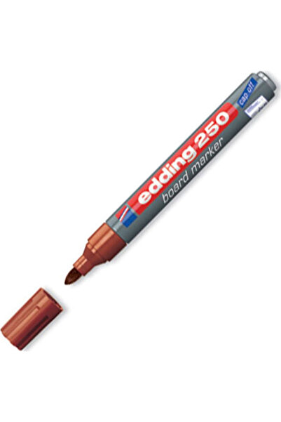 Edding 250 Μαρκαδόροι λευκού πίνακα 3mm Καφέ