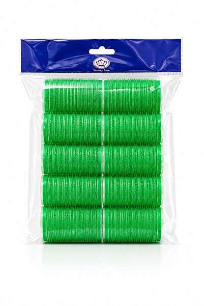 Gloria Profesyonel Cırtlı Bigudi 25 mm (2,5 cm) 12'li Set - Yapışkanlı Saç Bi...
