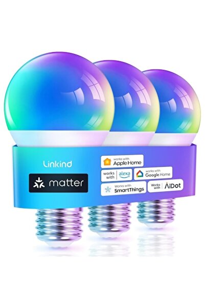 Linkind Bec LED inteligent WiFi, E27, RGBTW, Alexa/Google Assistant, 1800K-65...
