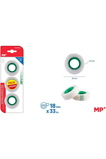 Other Μαδρίτη Ταινία Χαρτοταινία 18mm x 33m 3 τεμάχια Διαφανές Κωδικός: PA508-01
