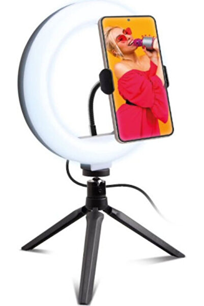 SBS SelfieSpotRing SelfieSpotRing Φωτιστικό Δαχτυλίδι 8,5 εκ. με Βάση Κινητού...