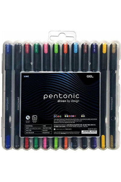 Linc Pentonic Στυλό Τζελ 0.3mm Μαύρο 12 τεμάχια Κωδικός: 856-SET