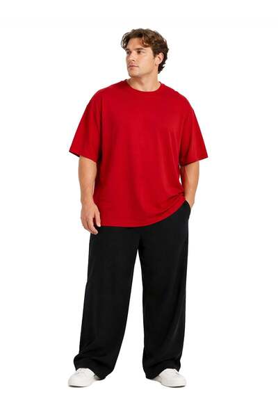 Espina Premium Men's Basic Oversize Large Size Short Sleeve T-Shirt