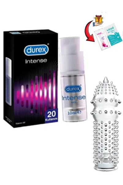 Durex Intense Kadınlara Hissiyat Jeli-Yırtılmaz Şeffaf Kılıf Tekrar Kullan Se...