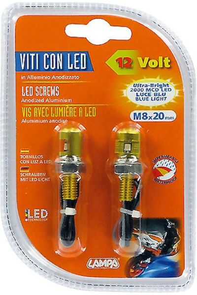 Lampa Χρυσά βιδωτά LED μπλε φωτιστικά για διακοσμητικό φωτισμό εσωτερικού αυτ...