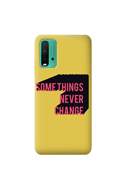 Other Xiaomi Poco M3 Somethings Never Change Yellow Colored Silicone TPU Θήκη