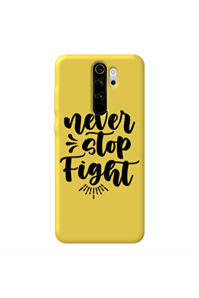 Other Xiaomi Redmi Note 8 Pro Never stop fight Yellow Colored Silicone TPU Θήκη
