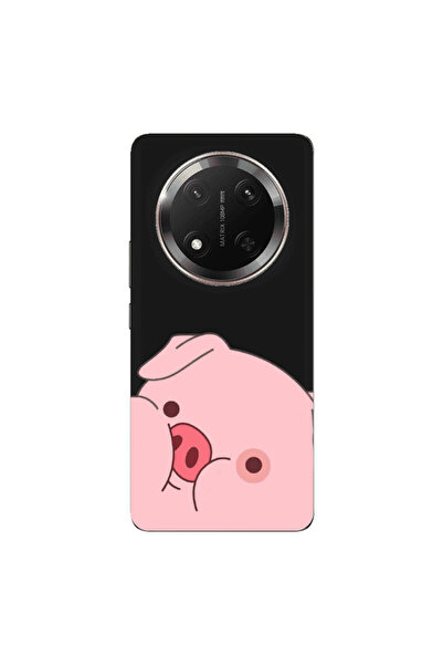 Other Honor Magic 7 Lite Piggy 2 Black Colored Silicone TPU Θήκη