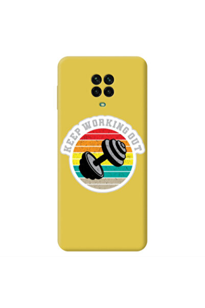 Other Xiaomi Redmi Note 9 Pro Keep working out Yellow Colored Silicone TPU Θήκη