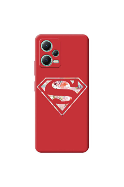 Other Xiaomi Redmi Note 12 Pro 5G Superman logo Red Colored Silicone TPU Θήκη