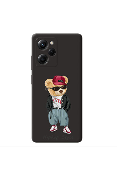 Other Xiaomi Poco X5 Pro Hip hop style Black Colored Silicone TPU Θήκη