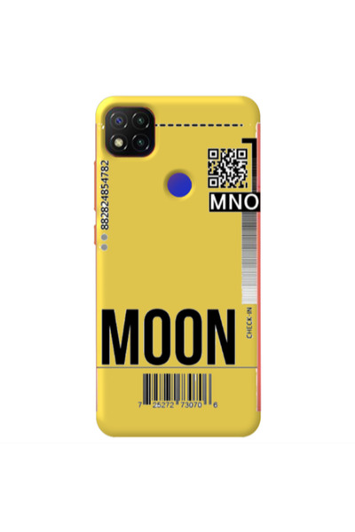 Other Xiaomi Redmi 9c A ticket to the moon Yellow Colored Silicone TPU Θήκη