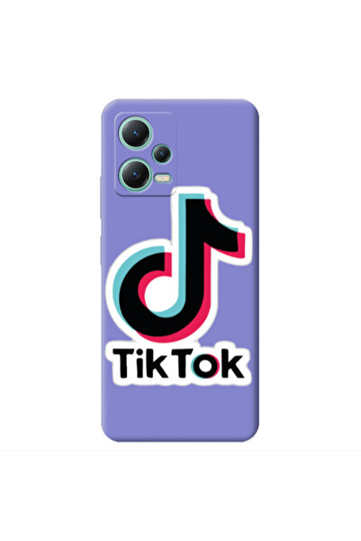 Other Xiaomi Redmi Note 12 Pro 5G Tik Tok Purple Colored Silicone TPU Θήκη