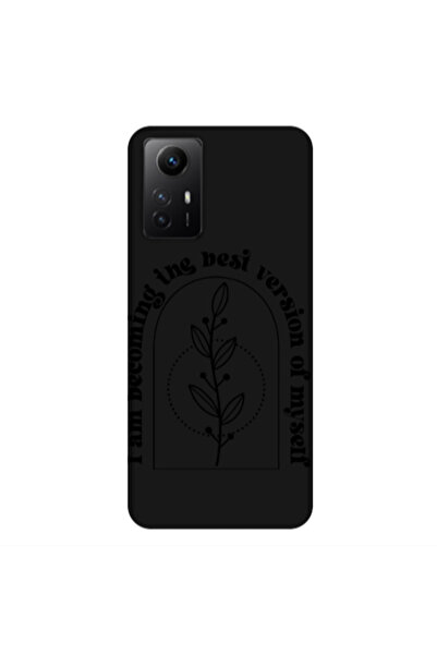 Other Xiaomi Redmi Note 12s I am Becoming Black Colored Silicone TPU Θήκη