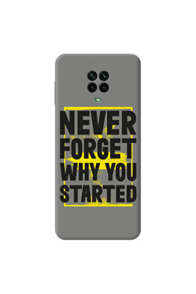 Other Xiaomi Redmi Note 9 Pro Never Forget Grey Colored Silicone TPU Θήκη