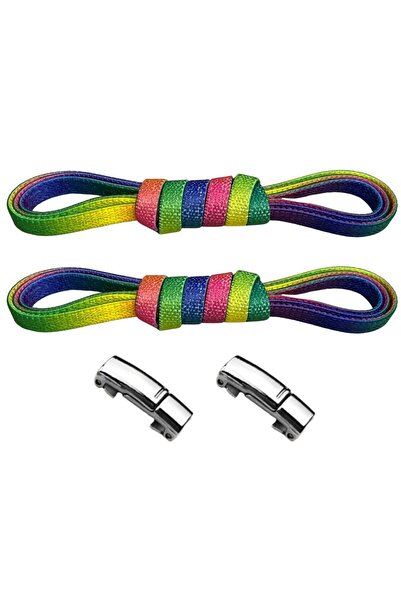 Mawrond Magnetic, Stainless Metal, Elastic, Practical Shoelaces, 1 Pair