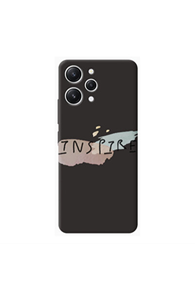 Other Xiaomi Redmi 12 Inspire Black Colored Silicone TPU Θήκη