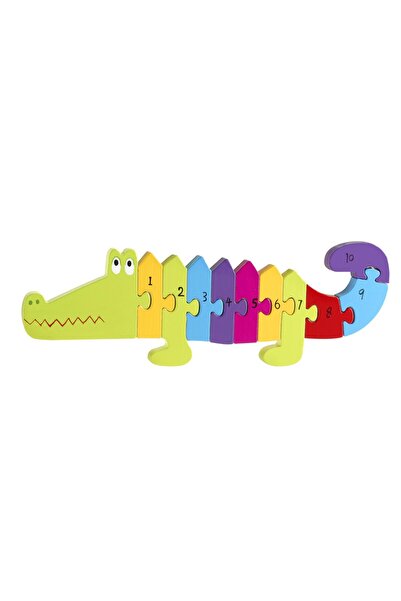 Orange Tree Toys Παζλ Αριθμών με Ζώα Κροκόδειλοι (FSC) ® )