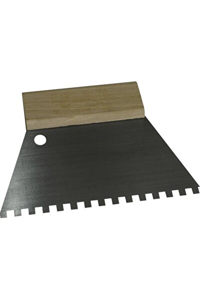 OEM Șpaclu zimțat Haromac 180mm dinți 6x6 mm, mâner din lemn