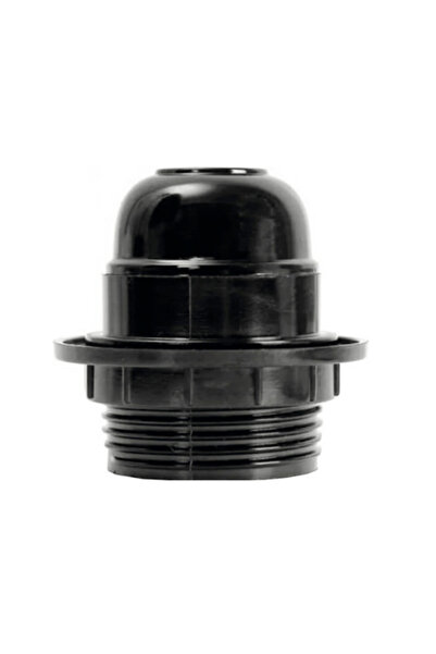 OEM Dulie plastic Ebonita E27 culoare neagră, cu filet exterior