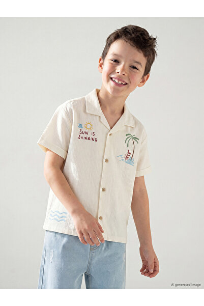 LC Waikiki Two Mt Shop Quality Lcw Kids Beige Combed Cotton Printed Standard ...