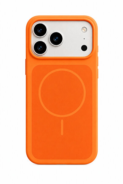 WANNA PROTECT Iphone 17 Pro Uyumlu MagSafe Çift Renkli Sıvı Silikon Kılıf Kam...