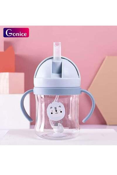 Gonice Sippy Cups for Toddlers 250ML, Weighted Straw Cup with Graduated Handl...